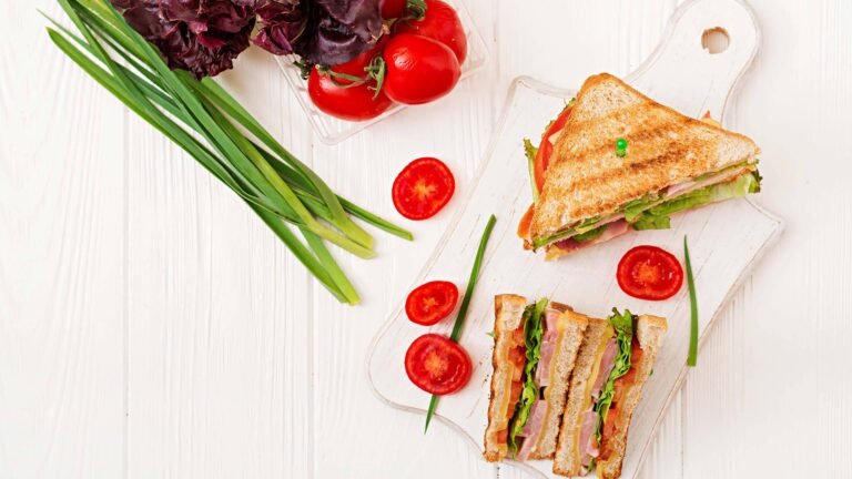 Sandwich Panini With Ham Cheese
